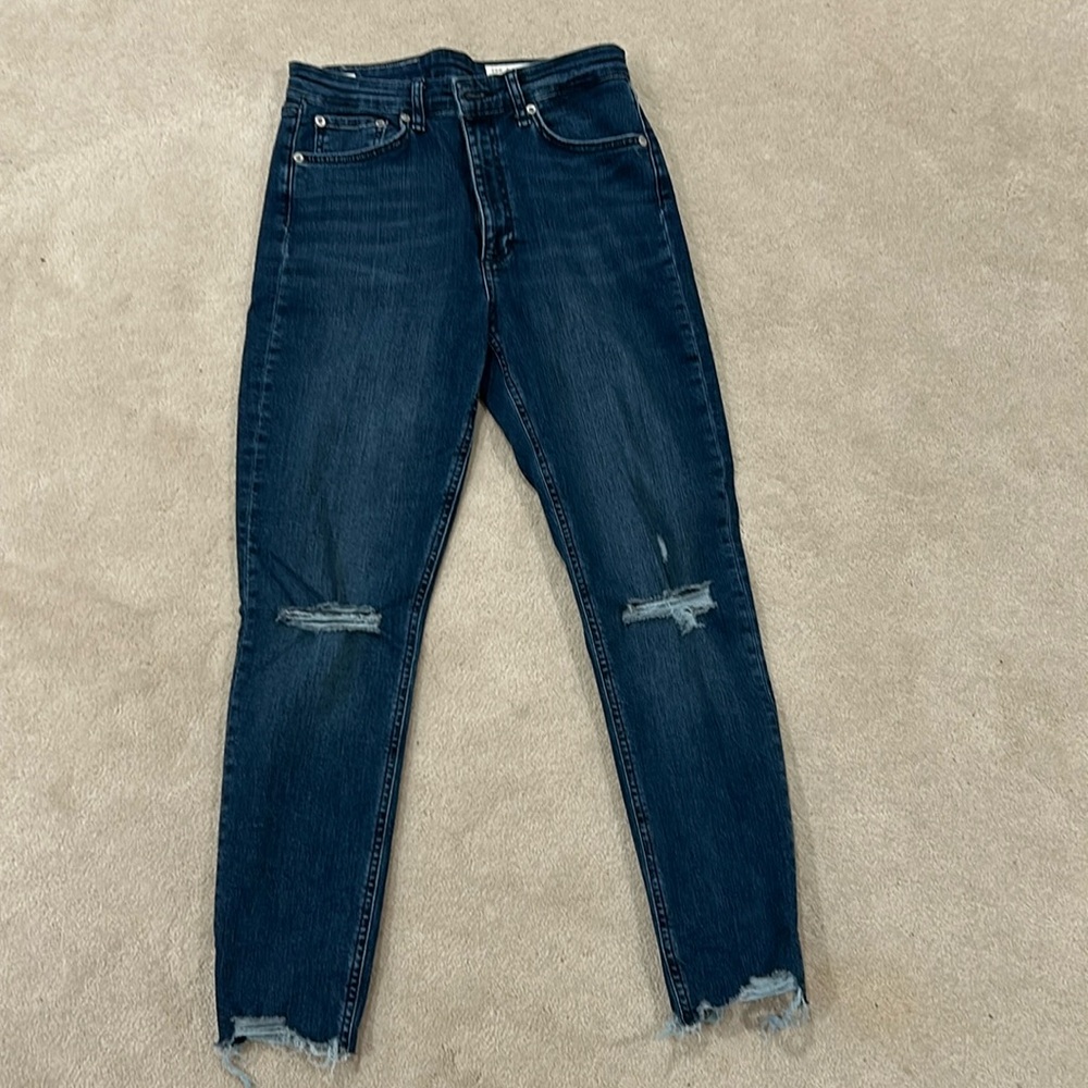 Rag and Bone high rise skinny jeans